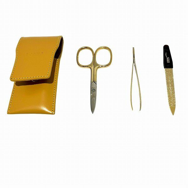 ロエベ レザーケース ケアセット ハサミ 毛抜き 爪とぎ ケアセット