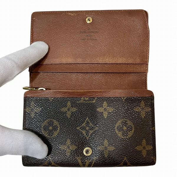 【美品】Louis Vuitton モノグラム ポルト モネ・ビエ トレゾール◆ ルイヴィトン ポルトモネトレゾール CA0056 モノグラム