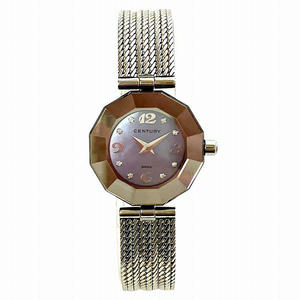 25%OFF】センチュリー タイムジェム クォーツ 8Pダイヤ 時計 腕時計