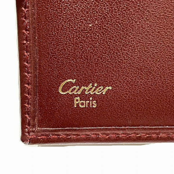 5%OFF】カルティエ Cartier マストライン ボルドー がま口 三
