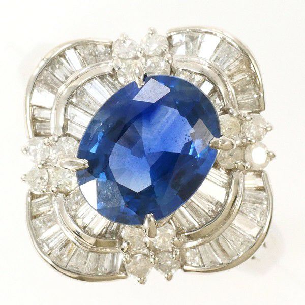 pt900 プラチナ　3連リング ダイヤ　ルビー　サファイア　17号　13g 18770_11.jpg