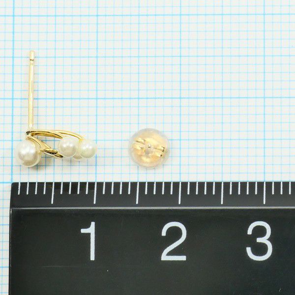 K18 タイピン パール 真珠 ルビー 総重量約3.8g タイタック