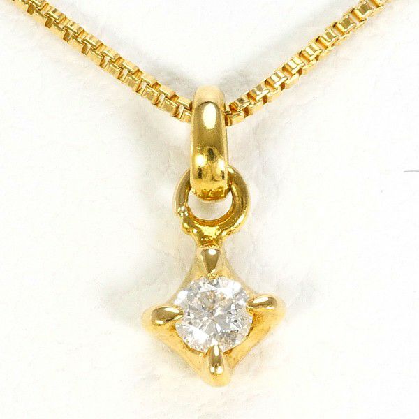 (現行品)agete K18 0.05 ダイヤモンド ネックレス WEB限定》K18ダイヤモンドネックレス（0.05ct）｜ネックレス｜アガット