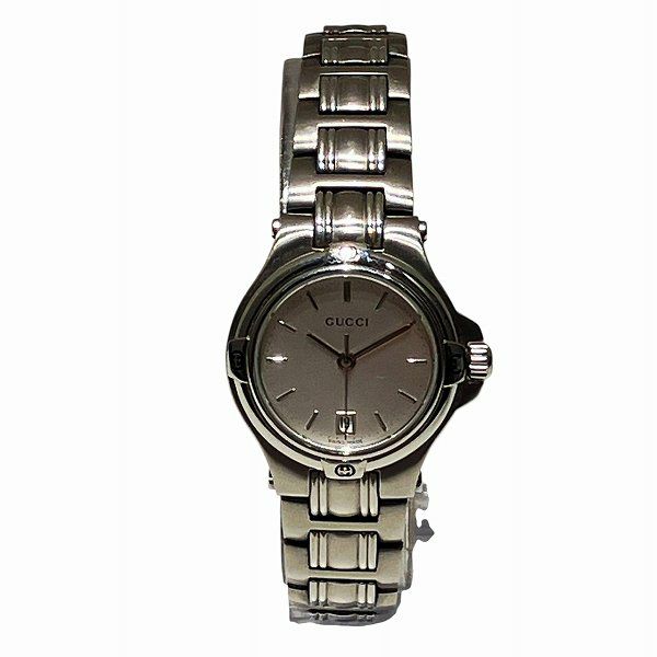 グッチ GUCCI 9040L クォーツ シルバー文字盤 時計 腕時計