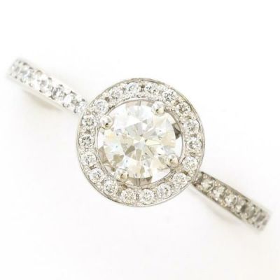 5%OFF】PT900 プラチナ リング 指輪 7号 ダイヤ 0.254 VVS2 鑑定書 総