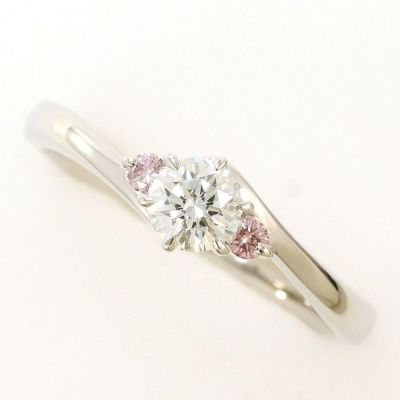 ピンクダイヤモンド プラチナリング 13号 美品 Pt900 送料無料 公式ストア】ピンクダイヤモンド 指輪 リング レディース プラチナ