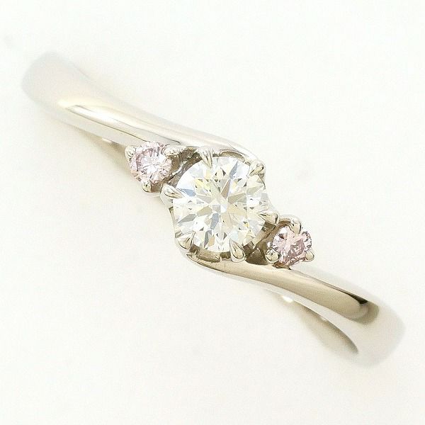 pt900 プラチナ　ダイヤモンドリング　指輪　13号 PT900 プラチナ リング・指輪 13号 ダイヤモンド 0.207 ピンク