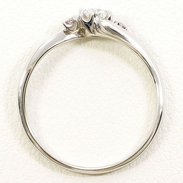 PT900 プラチナ リング・指輪 13号 ダイヤモンド 0.207 ピンク