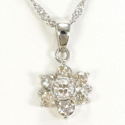 5%OFF】PT900 プラチナ PT850 プラチナ ネックレス ダイヤモンド 0.50