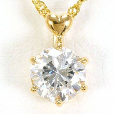 PT900 プラチナ PT850 ネックレス ブラウンダイヤ 0.58 総重量約1.3g