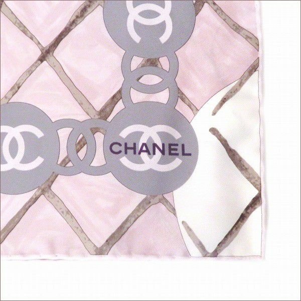 シャネル CHANEL 大判スカーフ ココマーク 花柄 ブランド小物
