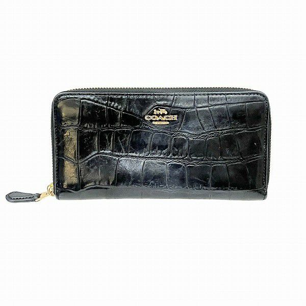 楽天市場】【財布】COACH コーチ 型押しクロコ レザー
